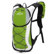 Odblaskowy plecak rowerowy i alpinistyczny zielony 5L