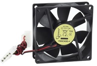 Ventilátor 80x80x25 mm 4-pinový