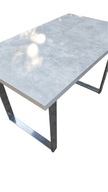 Stôl LOFT METAL so striebornými nohami