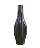 Keramická váza, moderný dizajn, čierna veľká