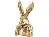 Veľkonočná dekoračná figúrka zajac 49 x 25 x 20 cm - zlatá