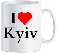 Kubek nadruk I Love Kyiv Kocham Kijów Ukraina 330 ml