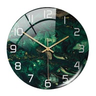 Akrylové moderné nástenné hodiny netikajúce tmavá farba