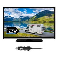 Telewizor samochodowy 24 cale HD USB HDMI TUNER SAT DVBT2 HEVC 265 230V 12V