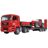 MAN TGA z naczepą i ładowarką Manitou MLT633 Bruder 02774