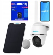 IP kamera dobíjacia Reolink GO PT PLUS + Pamäťová karta SD Goodram Karta do rejestratora jazdy 128 GB