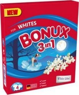Bonux White Lilac 3v1 prací prášok na bielu bielizeň 4 dávky 300 g