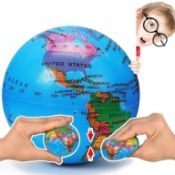 GLOBUSZ labda FÖLD labda gyúrható relaxációs ANTI-STRESS puha