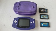 KONSOLA NINTENDO GAMEBOY ADVANCED NIEBIESKA GRY ETUI STAN DOBRY GWR