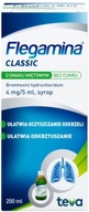 Flegamina Classic syrop na kaszel bez cukru smak miętowy 200 ml