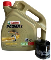 OLEJ CASTROL POWER 1 4T 10W40 4L + FILTR OLEJU