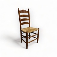 8471 dębowe krzesło z plecionką
