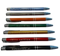 Reklamné kovové pero s potlačou gravírovania LOGO balenie 10ks rôzne k