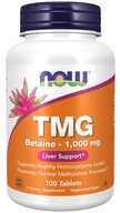 NOW FOODS TMG TRIMETYLGLYCIN 1000MG BETAIN DETOX homocysteín 100 TABL