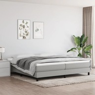 vidaXL Rám postele, svetlosivá, 200 x 200 cm, čalúnený látkou
