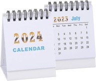 Mini kalendarz stołowy na rok 2023-2024, kalendarz kieszonkowy na 2024 rok,