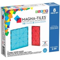 MAGNA-TILES Zestaw Do Rozbudowy Rectangles Prostokąty Klocki Magnetyczne 8e