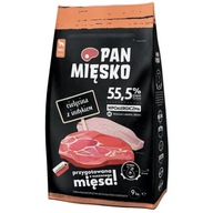 Pan Mięsko Suché krmivo pre psa - teľacie a morčacie chrumky M 9kg