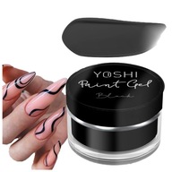 Czarny żel do zdobień paznokci Yoshi Paint Gel 5ml Black