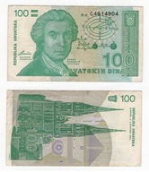 CHORWACJA 1991 100 DINARA