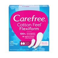 CAREFREE Cotton Feel Flexiform wkładki higieniczne nieperfumowane 56szt