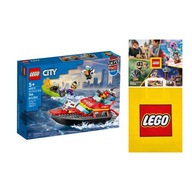 LEGO City - Łódź strażacka (60373) +Torba +Katalog LEGO 2024