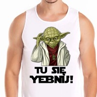 0642 TANK TOP KOSZULKA ŚMIESZNA YODA STAR WARS M