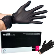 Jednorazové nitrilové rukavice Zarys easyCARE čierne 100 ks.