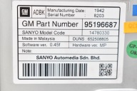 display RADIA navigation devices 95196687 OPEL ASTRA 4 IV J 09-12