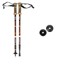 KIJE NORDIC WALKING POMARAŃCZOWE REGULOWANE 65-135CM NILS