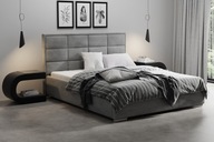 łóżko sypialniane tapicerowane VIGO 160x200 z pojemnikiem PANELE
