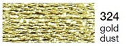 mulina Madeira Metalic perle 10 -gold dust 324