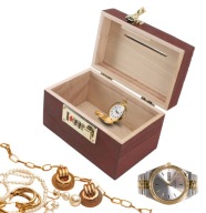 Oktató persely DIKOM pénz ékszerek óra láda fa