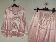 SHEIN Różowy komplet piżamy koszula spodnie S