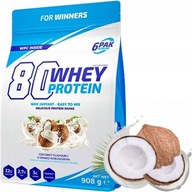 6PAK Nutrition Whey 80 908g WPC Proteín Kokos