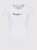 Pepe Jeans T-Shirt New Virgina PL505202 Biały Slim Fit