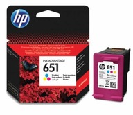 Tusz HP 651 CMY C2P11AE kolor Deskjet 5575 5645
