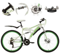 Mládežnícky MTB bicykel Horský 26 Blatníky Plné Odpruženie Full Suspension
