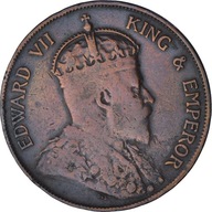 Moneta, Hong Kong, Edward VII, Cent, 1903, AU(50-5