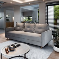 Luksusowa sofa NAPOL modne kolory FUNCKJA SPANIA pojemnik KOMFORT stylowa