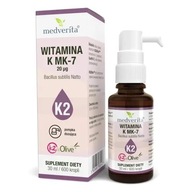 Vitamín K2 MK-7 20uq Medverita kvapky 30ml NATTO