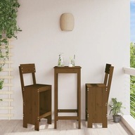 Barové stoličky 2 ks medovo hnedá 40x48,5x115,5 cm borovica
