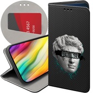 Flipové puzdro Hello Case pre SAMSUNG GALAXY S24 ULTRA PUZDRO S POTLAČOU KABURA antracitové umenie anjel