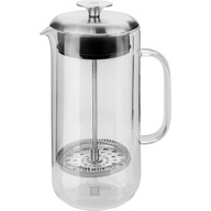 French press varič kávy piestový sklenený M1