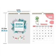 2024 Simple Monthly Wall Calendar Scheduler Planner Hanging Wall Calendar