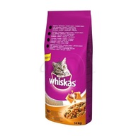 WHISKAS Hovädzie 14kg - suché krmivo pre mačky