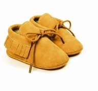 Niechodki buty buciki niemowlęce MUSZTARDOWE WIZYTOWE 62-68 0-6m 10,5 16 17