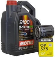 Motorový olej Motul 8100 Eco-Clean 5 l 5W-30 + Filtron OP 575 Olejový filter