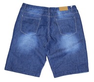 2XL Big Men Duże Spodenki Jeans Wycierane Promocja Pas 96cm