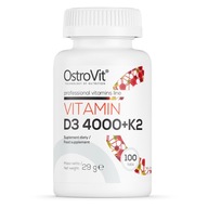 OstroVit Vitamín D3 4000 + K2 100 tab SILNÁ K2MK-7